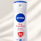 NIVEA Dry Comfort Antiperspirant Deodorant Spray, 72h Protection – 150ml (1x4 pcs)