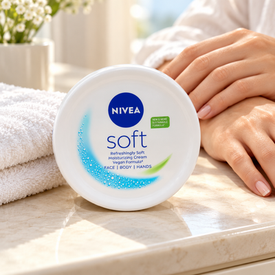 NIVEA Soft Moisturizing Cream for Face, Body & Hands – 300ml (1x3 pcs)