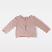 Nanos Baby Pink Knitted Button-Up Cardigan Jacket for Infants
