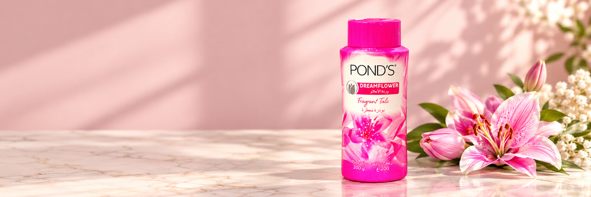 Pond’s Dreamflower Fragrant Talc – Pink Lily, 200 g (1x10 pcs)