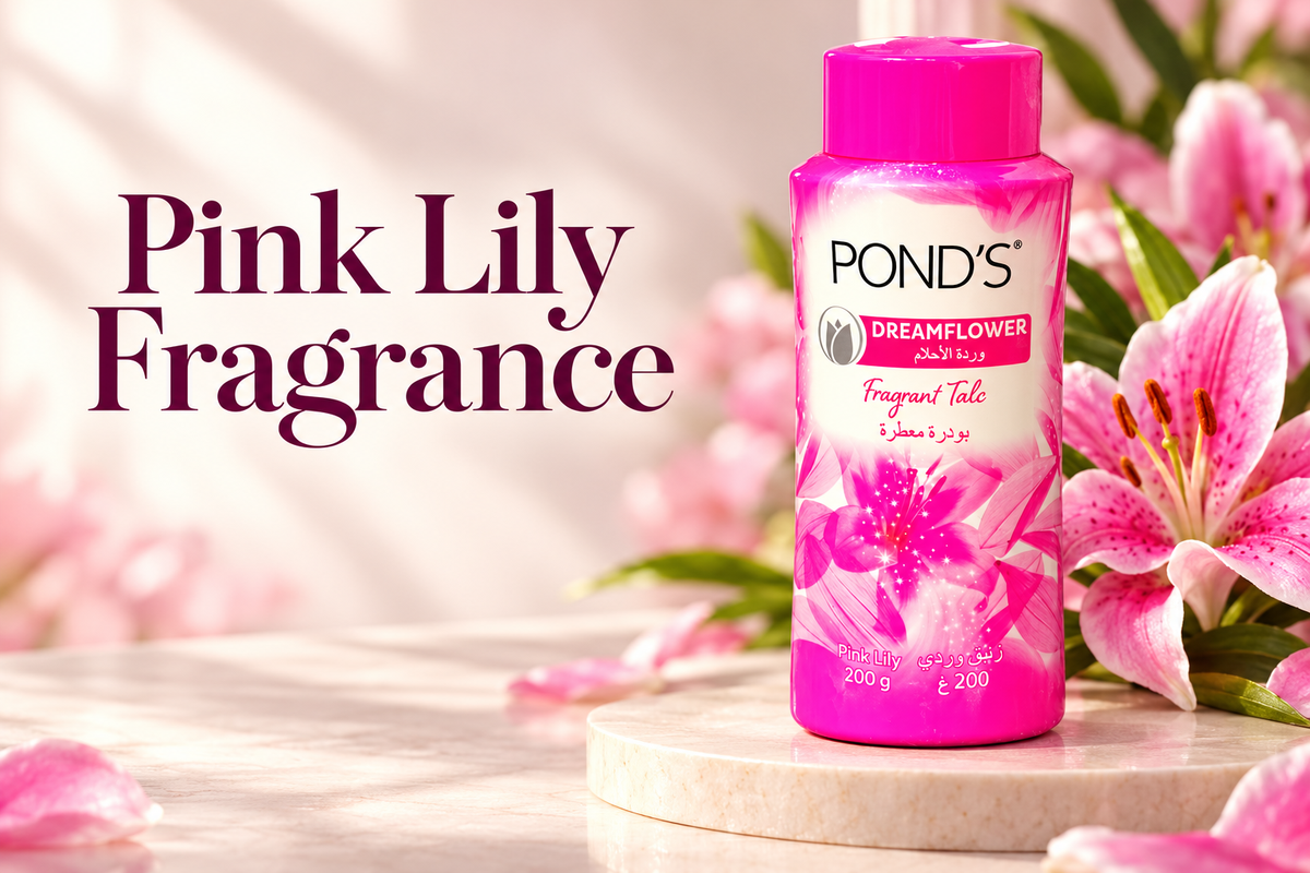 Pond’s Dreamflower Fragrant Talc – Pink Lily, 200 g (1x10 pcs)