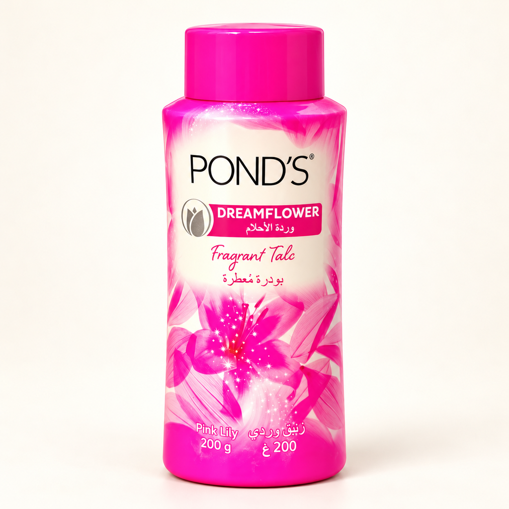 Pond’s Dreamflower Fragrant Talc – Pink Lily, 200 g (1x10 pcs)