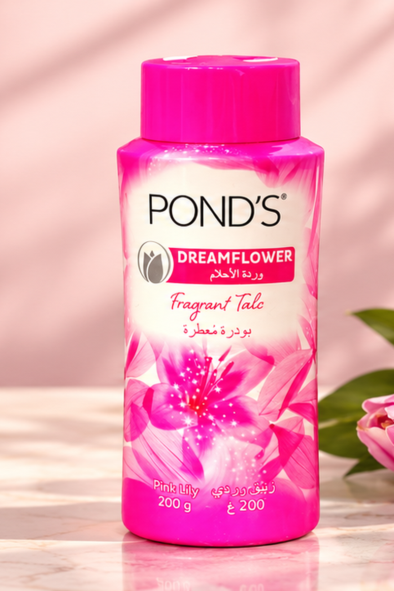 Pond’s Dreamflower Fragrant Talc – Pink Lily, 200 g (1x10 pcs)