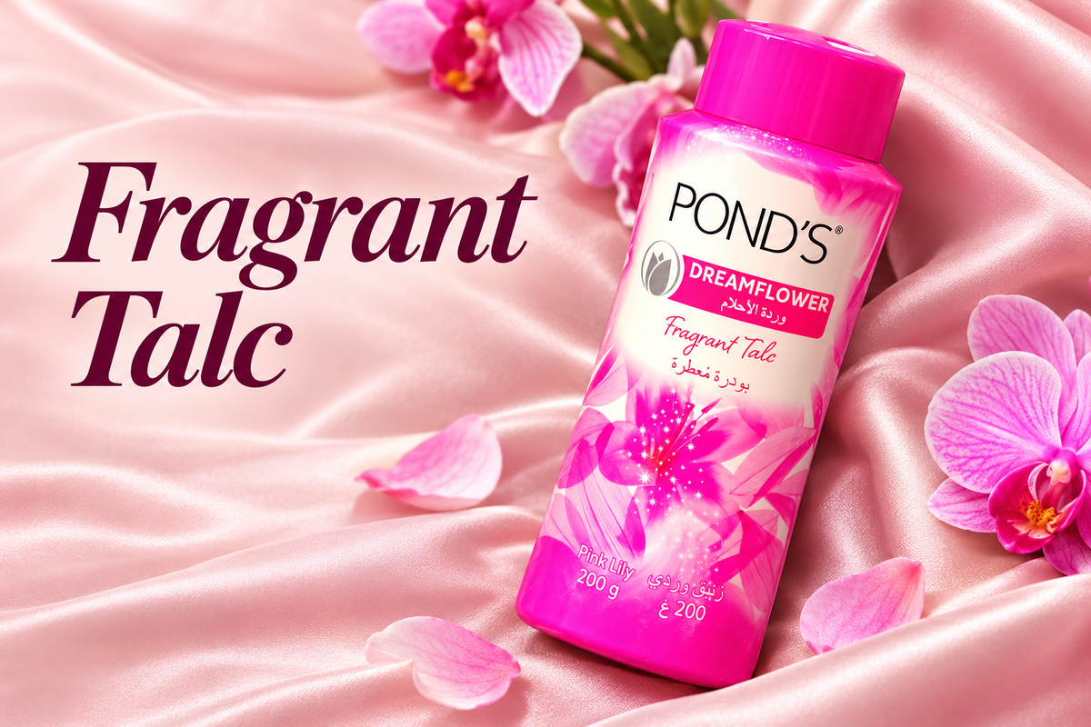 Pond’s Dreamflower Fragrant Talc – Pink Lily, 200 g (1x10 pcs)