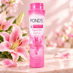 Pond’s Dreamflower Fragrant Talc – Pink Lily, 400 g  (1x3pcs)