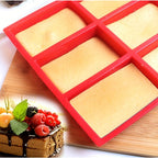 Square Silicone Baking Mold with 9 Cavities for Cakes and Soap - photo 2