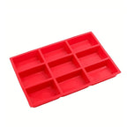 Square Silicone Baking Mold with 9 Cavities for Cakes and Soap - photo 3