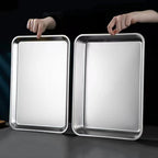 Oven Baking Tray Stainless Steel Sheet Pan for Bread and Cake - photo 2