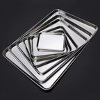 Oven Baking Tray Stainless Steel Sheet Pan for Bread and Cake - photo 3