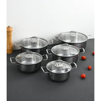 Cookware Set 5 Pieces Non Stick Pots for Kitchen Cooking Use - photo 4