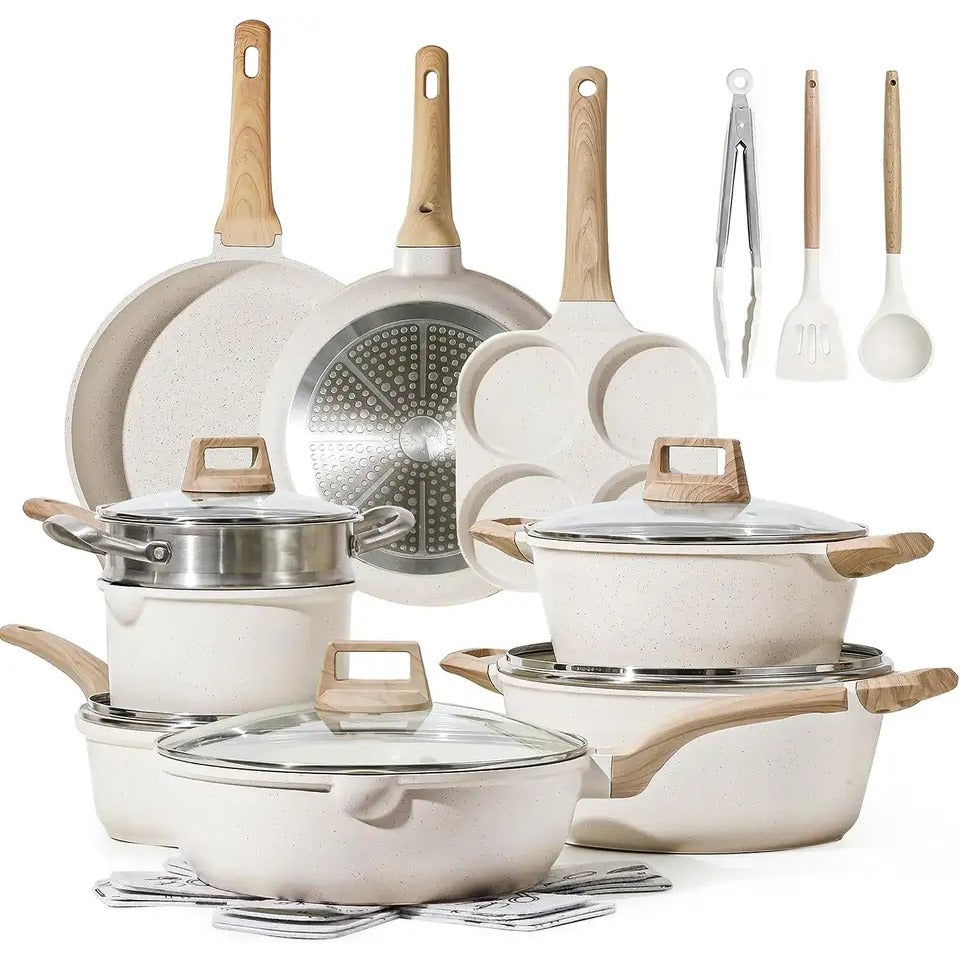 Granite Cookware Set - Nonstick Cooking Pots and Pans for Kitchen - photo 1