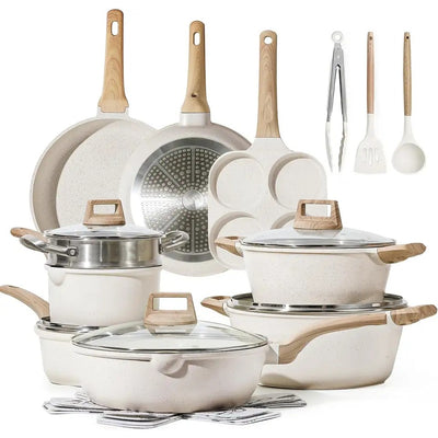Granite Cookware Set - Nonstick Cooking Pots and Pans for Kitchen - photo 1