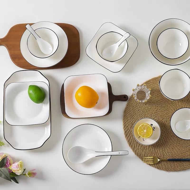 Ceramic Dinner Plates Set - Porcelain Dinnerware for Kitchen - photo 1