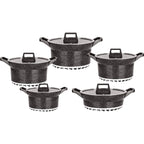 Non-Stick Cookware Set 10Pcs - Aluminum Cooking Pots for Kitchen - photo 4