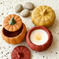 Pumpkin Storage Box Silicone Mold for Resin Candle Holder Decor - photo 1