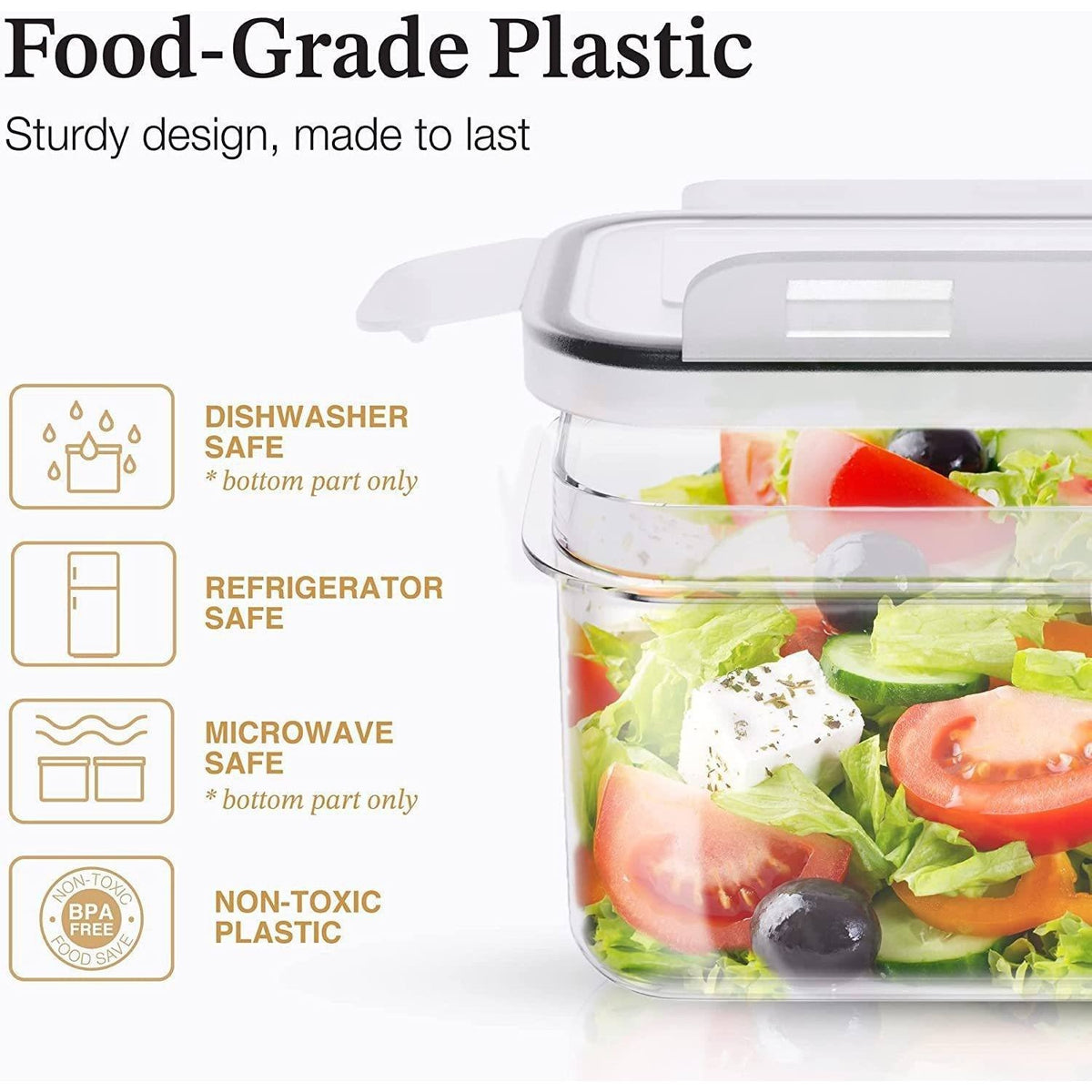 Sealed Kitchen Storage Jars Set for Cereal, Snacks and Pantry Food - photo 3
