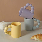 Kawaii Pink Ceramic Coffee Mug - Nordic Style Porcelain Cup Design - photo 3