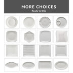 White Ceramic Dinner Plate - Classic Round Plate for Kitchen & Dining - photo 1