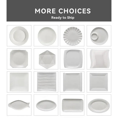 White Ceramic Dinner Plate - Classic Round Plate for Kitchen & Dining - photo 1