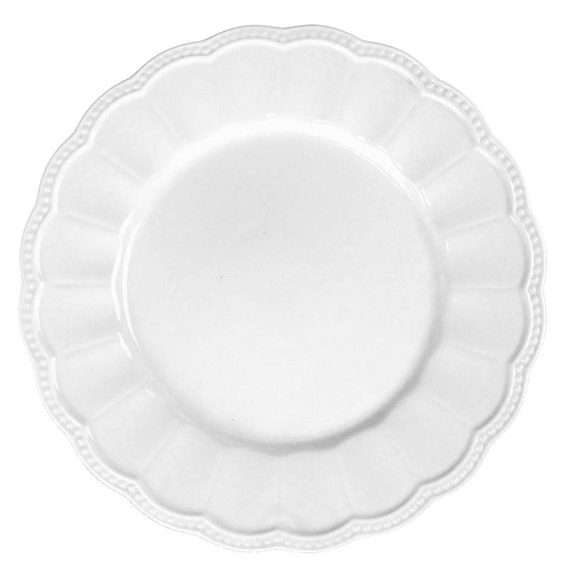 Dinner Plate White Ceramic Porcelain Table Setting for Weddings - photo 2
