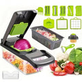 Vegetable Slicer Chopper 16pcs Manual Food Dicer with Blades Set - photo 1