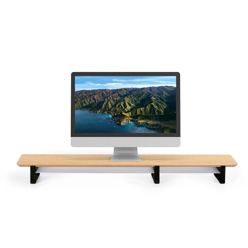 Dual Wooden Laptop Stand - Monitor Riser for Desk & Home Office - photo 2