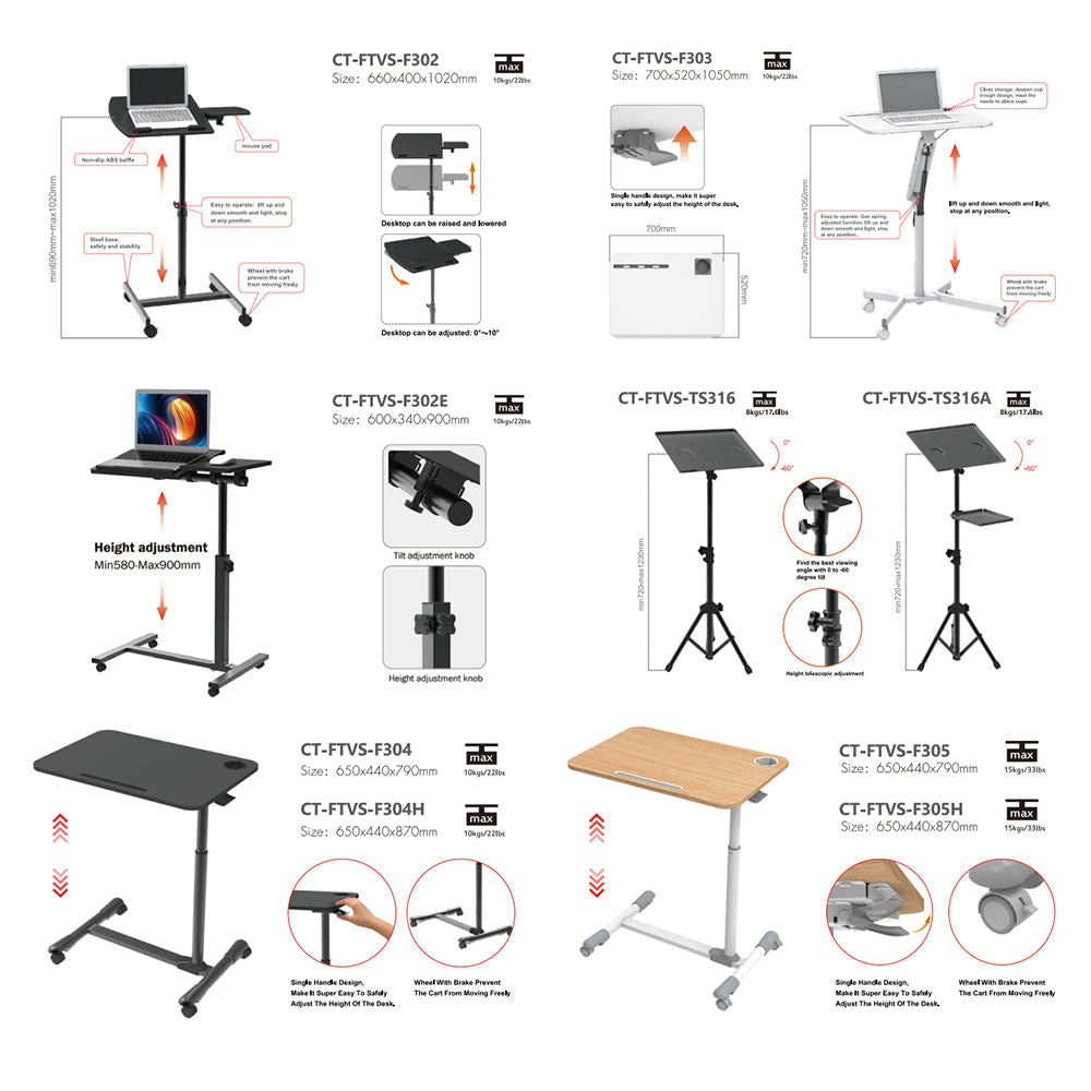 Adjustable Foldable Laptop Stand with Cooling Fan & Mouse Tray - photo 1