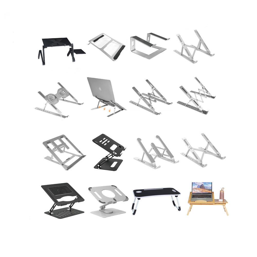 Adjustable Foldable Laptop Stand with Cooling Fan & Mouse Tray - photo 3