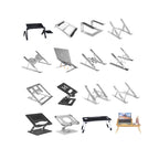 Adjustable Foldable Laptop Stand with Cooling Fan & Mouse Tray - photo 3