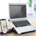 Laptop Stand with Phone Holder Foldable 360° Rotating Cooling Riser - photo 1