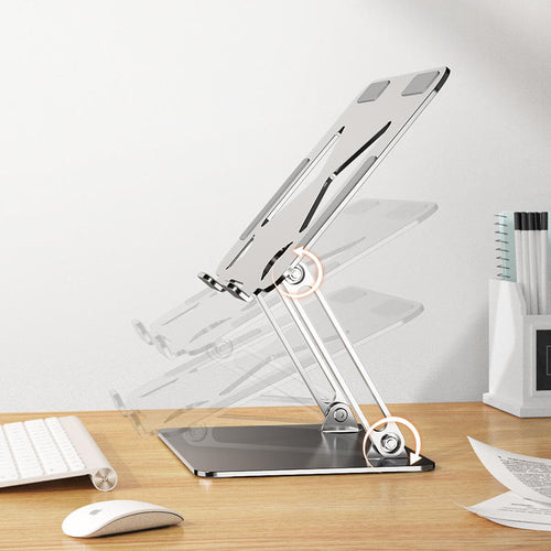 Adjustable Laptop Stand, Foldable Notebook Riser with Anti-Slip Grip - photo 2