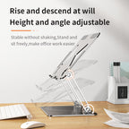 Adjustable Laptop Stand, Foldable Notebook Riser with Anti-Slip Grip - photo 4