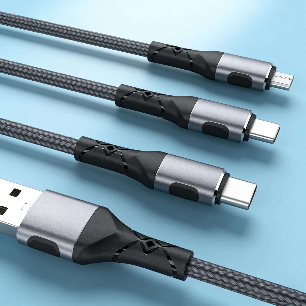 Type-C Data Cable Nylon Braided 3A Fast Charging USB-C Cable - photo 1