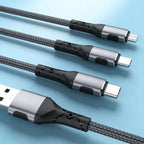 Type-C Data Cable Nylon Braided 3A Fast Charging USB-C Cable - photo 1