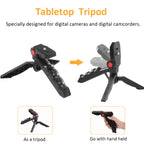 Selfie Ring Light with Tripod Stand, Phone Holder and Mic for Desk - photo 3