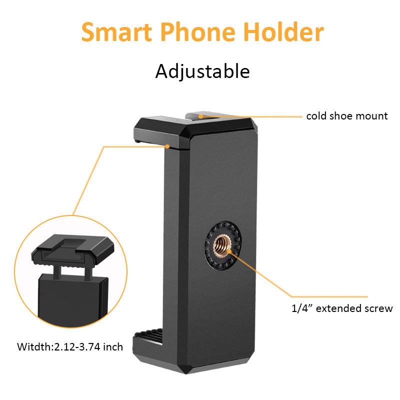 Selfie Ring Light with Tripod Stand, Phone Holder and Mic for Desk - photo 4
