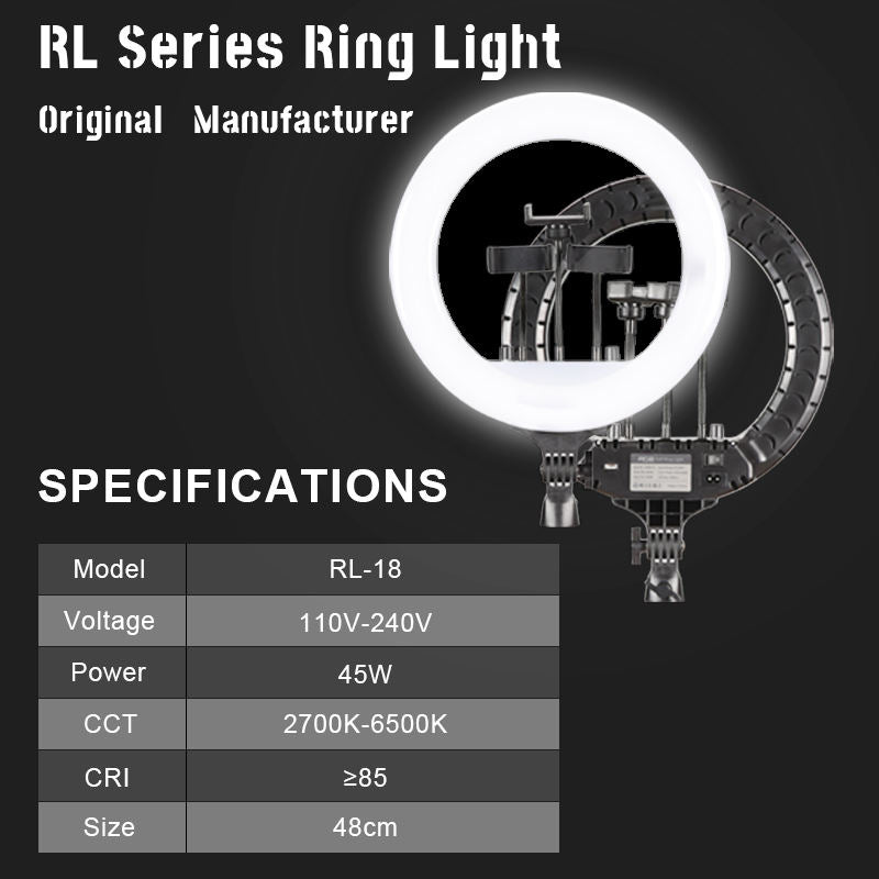 14 Inch LED Ring Light Dimmable Photography Makeup Lamp for Video Call - photo 2