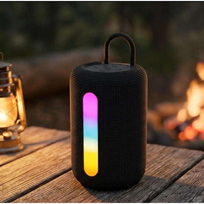 Bluetooth Speaker with RGB LED Lights Portable Waterproof Mini - photo 1