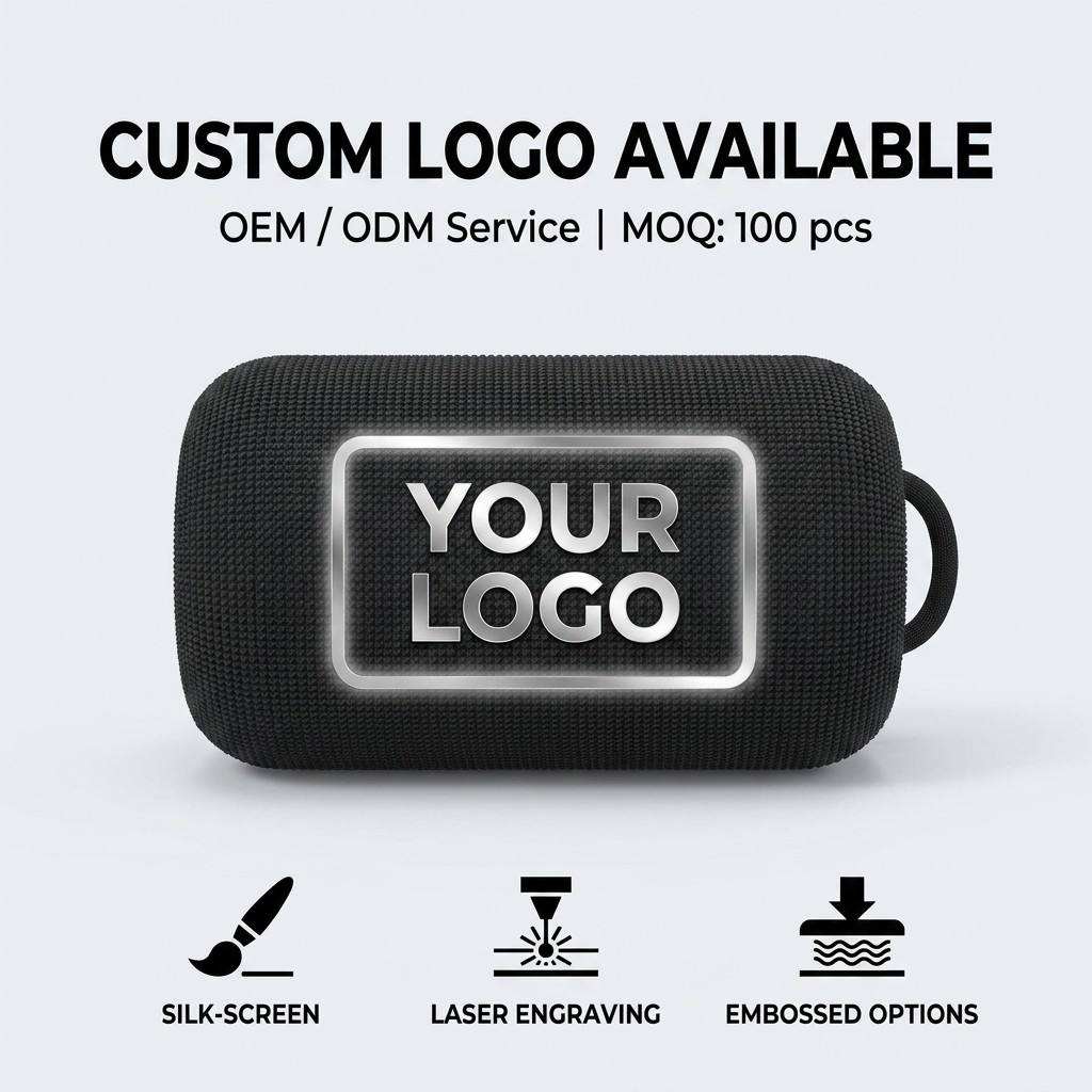 Bluetooth Speaker with RGB LED Lights Portable Waterproof Mini - photo 3