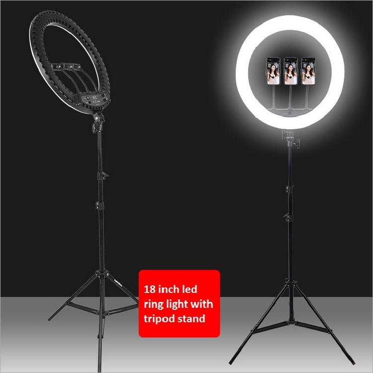 18 Inch LED Ring Light with Tripod Stand for Live Stream & Selfies - photo 3