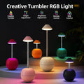 RGB Desk Lamp Rechargeable Tumbler Night Light with Remote Control - photo 1