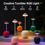 RGB Desk Lamp Rechargeable Tumbler Night Light with Remote Control - photo 1