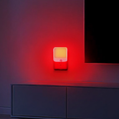 Plug-In Motion Sensor Night Light Red LED for Bedroom Hallway - photo 1