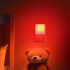 Plug-In Motion Sensor Night Light Red LED for Bedroom Hallway - photo 2
