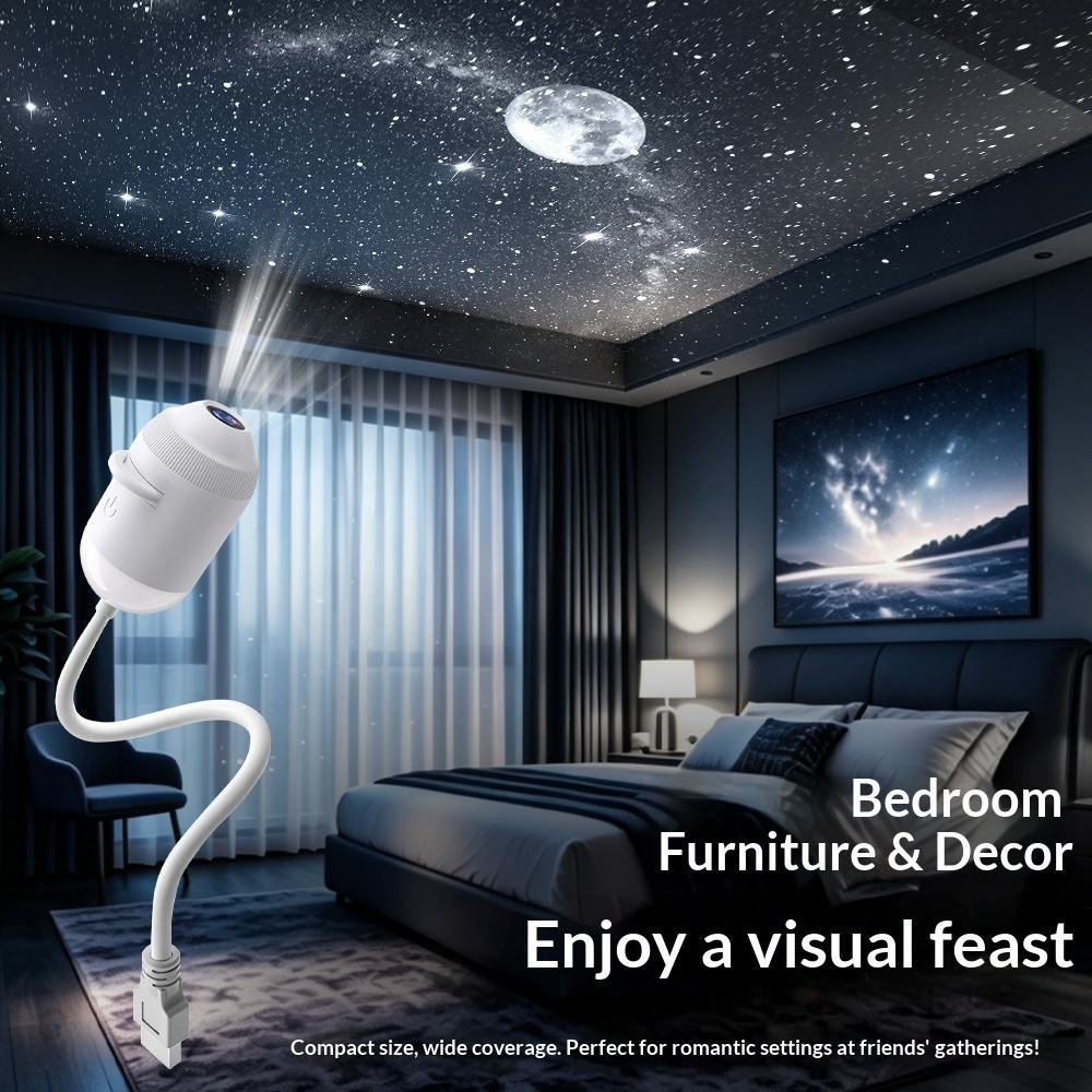 Star Projector Night Light 360 Rotating Galaxy Lamp for Bedroom - photo 3