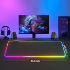 RGB Mouse Pad Anti-Slip Large Gaming Mat for Computer Desk Setup - photo 4