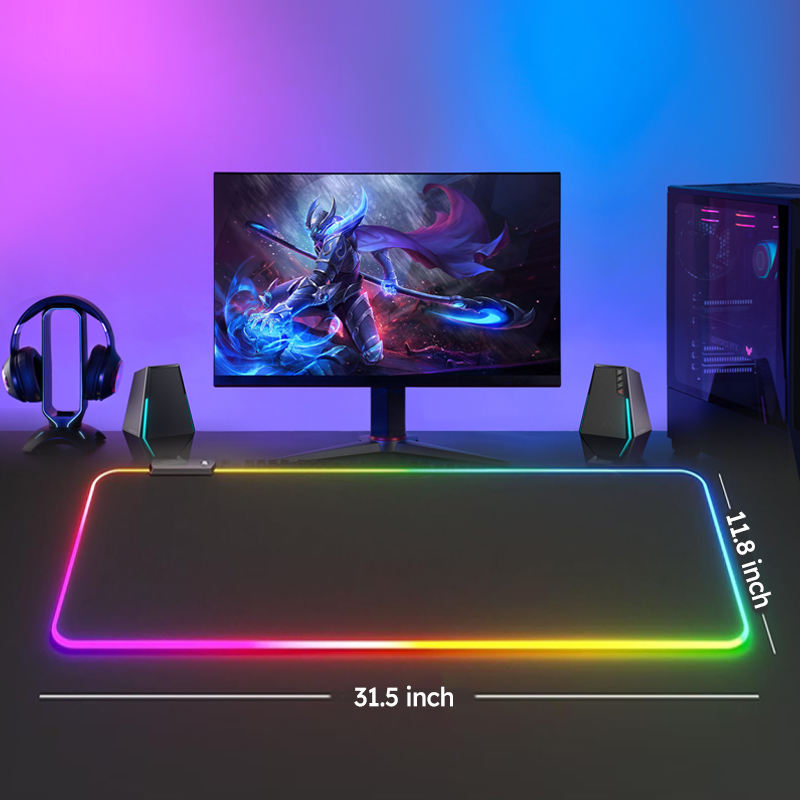 RGB Mouse Pad Anti-Slip Large Gaming Mat for Computer Desk Setup - photo 4