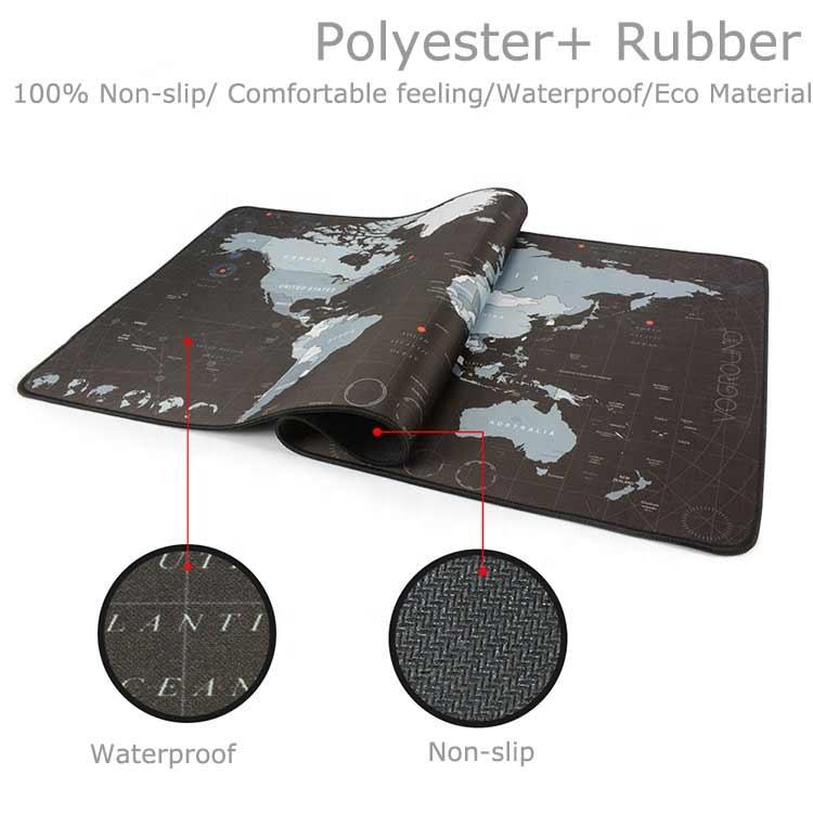 Large World Map Mouse Pad - Non-Slip Waterproof Gaming Desk Mat - photo 4