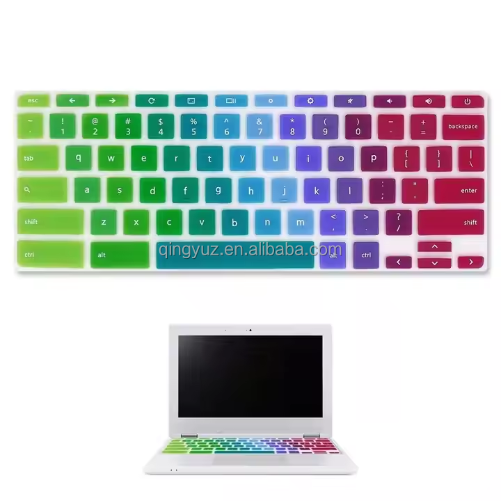 Keyboard Cover Skin for MacBook Air A2179/A2337 Colorful Silicone - photo 3