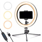 Ring Light with Tripod Stand and Phone Holder for Live Video Set - photo 1